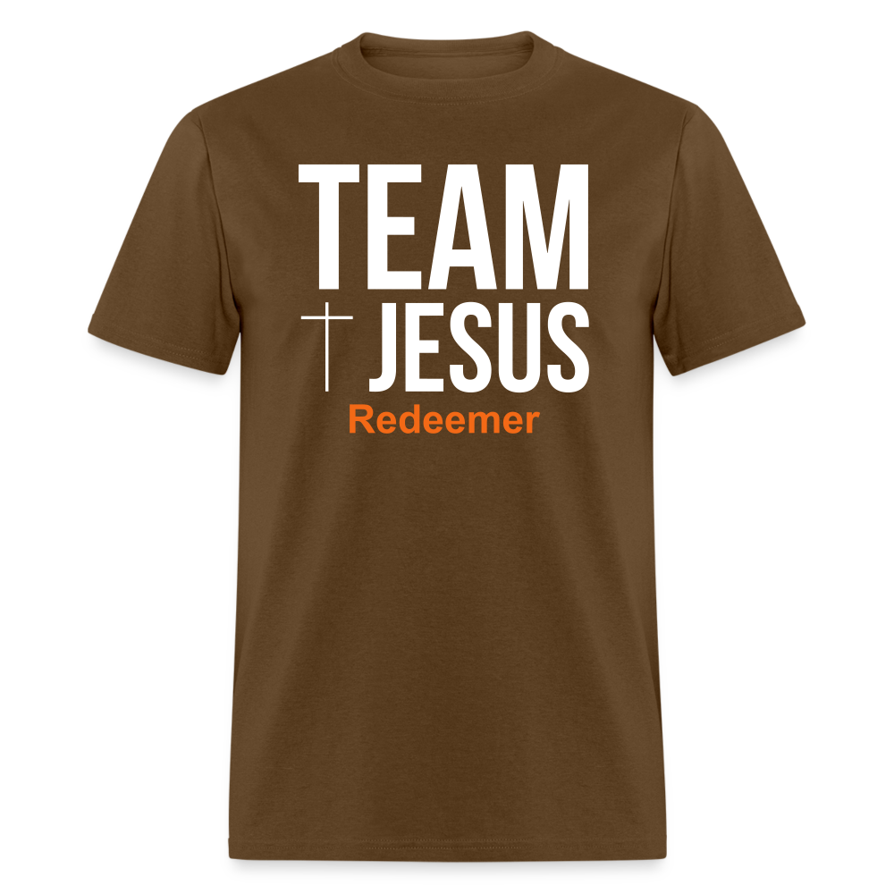 Team Jesus Redeemer Tee - brown