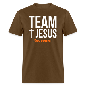 Team Jesus Redeemer Tee - brown