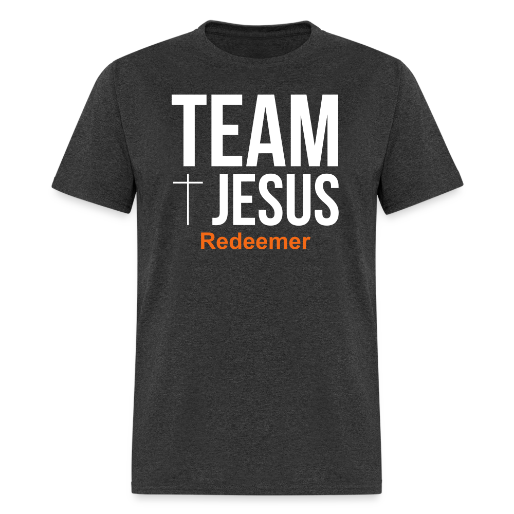 Team Jesus Redeemer Tee - heather black