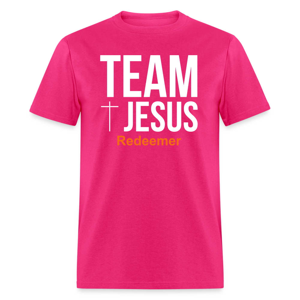 Team Jesus Redeemer Tee - fuchsia
