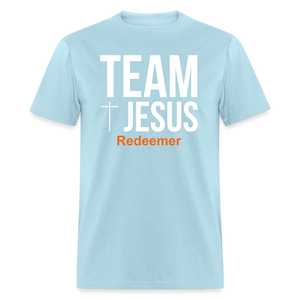 Team Jesus Redeemer Tee - powder blue