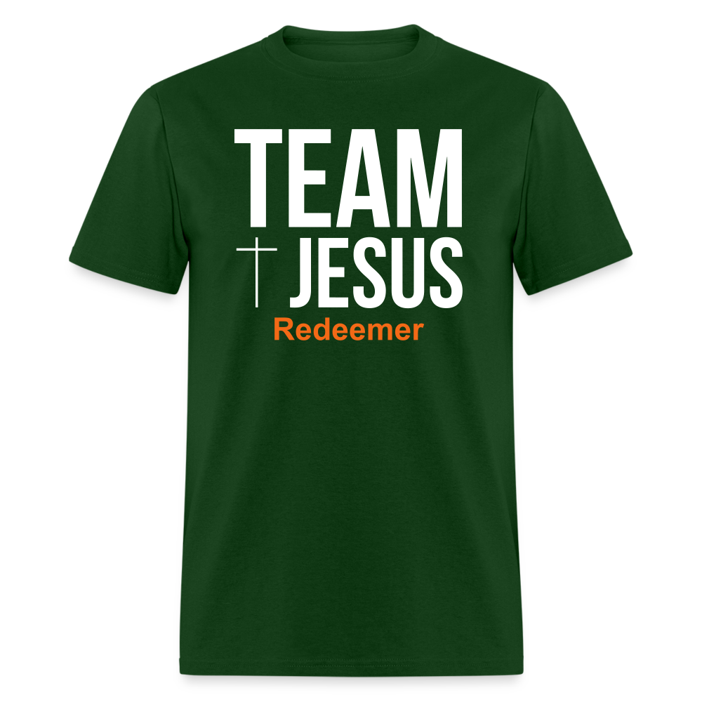 Team Jesus Redeemer Tee - forest green