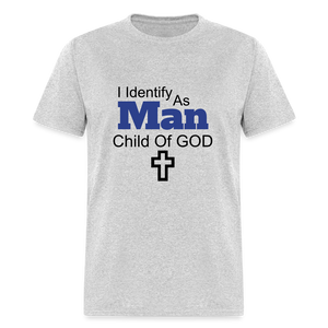 Man Child Of God Tee - heather gray