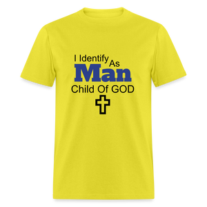Man Child Of God Tee - yellow