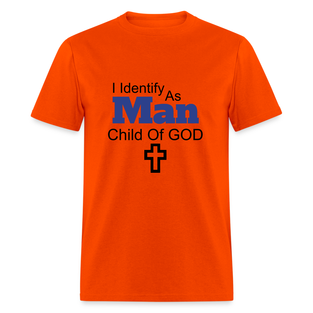 Man Child Of God Tee - orange