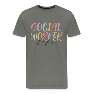 Social worker life - asphalt gray