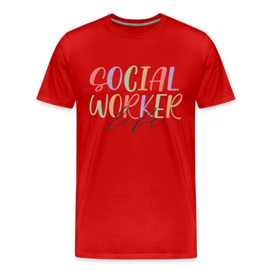 Social worker life - red
