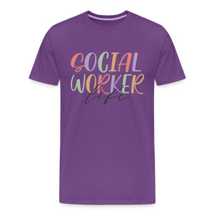 Social worker life - purple