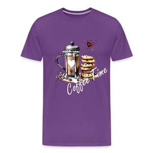 Coffee Time Tee - purple