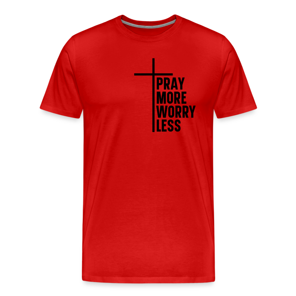 Pray More Tee - red