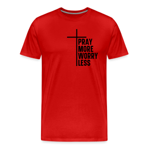 Pray More Tee - red