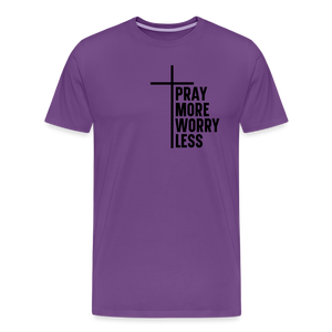 Pray More Tee - purple