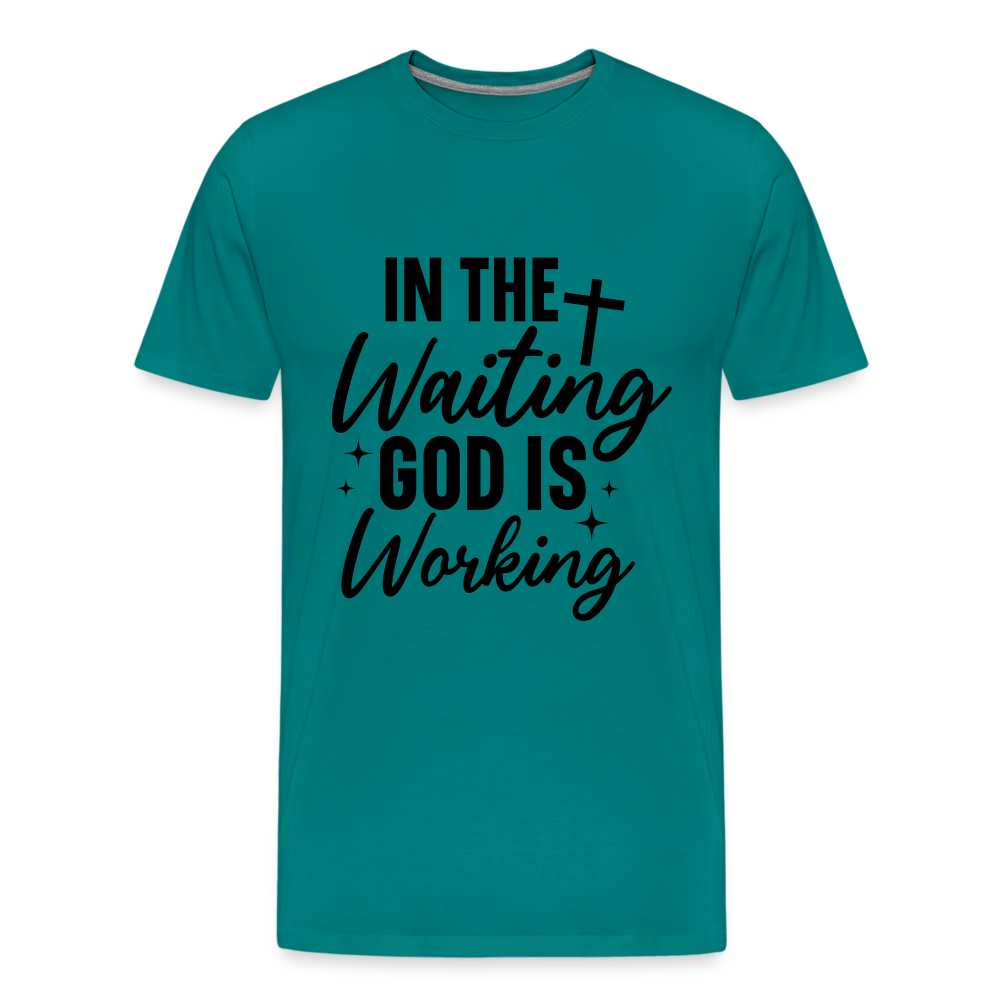God is Waiting - teal