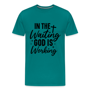 God is Waiting - teal
