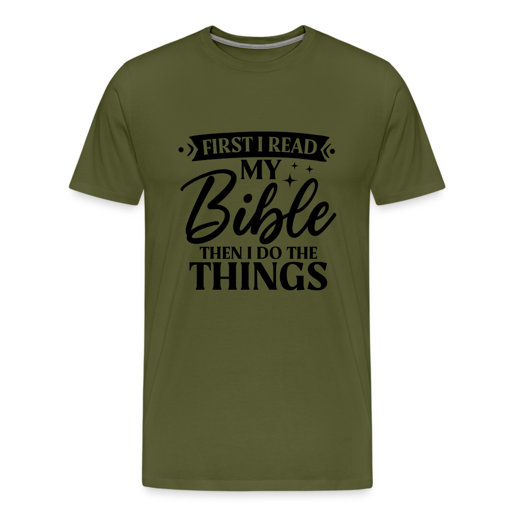 Read Bible and do things - olive green