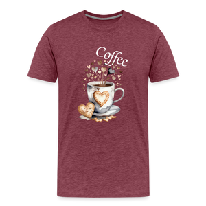 Coffee - heather burgundy