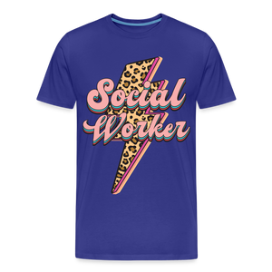 Social Worker. - royal blue