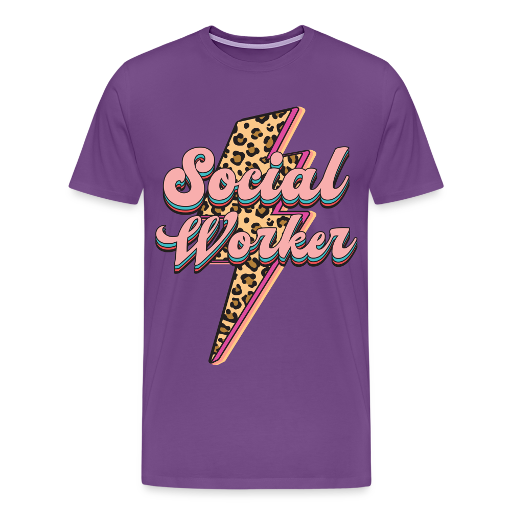 Social Worker. - purple