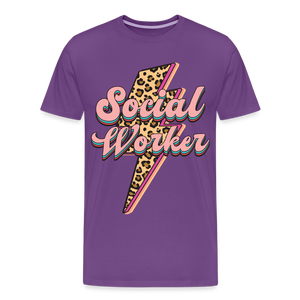 Social Worker. - purple