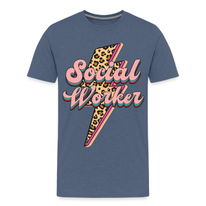 Social Worker. - heather blue