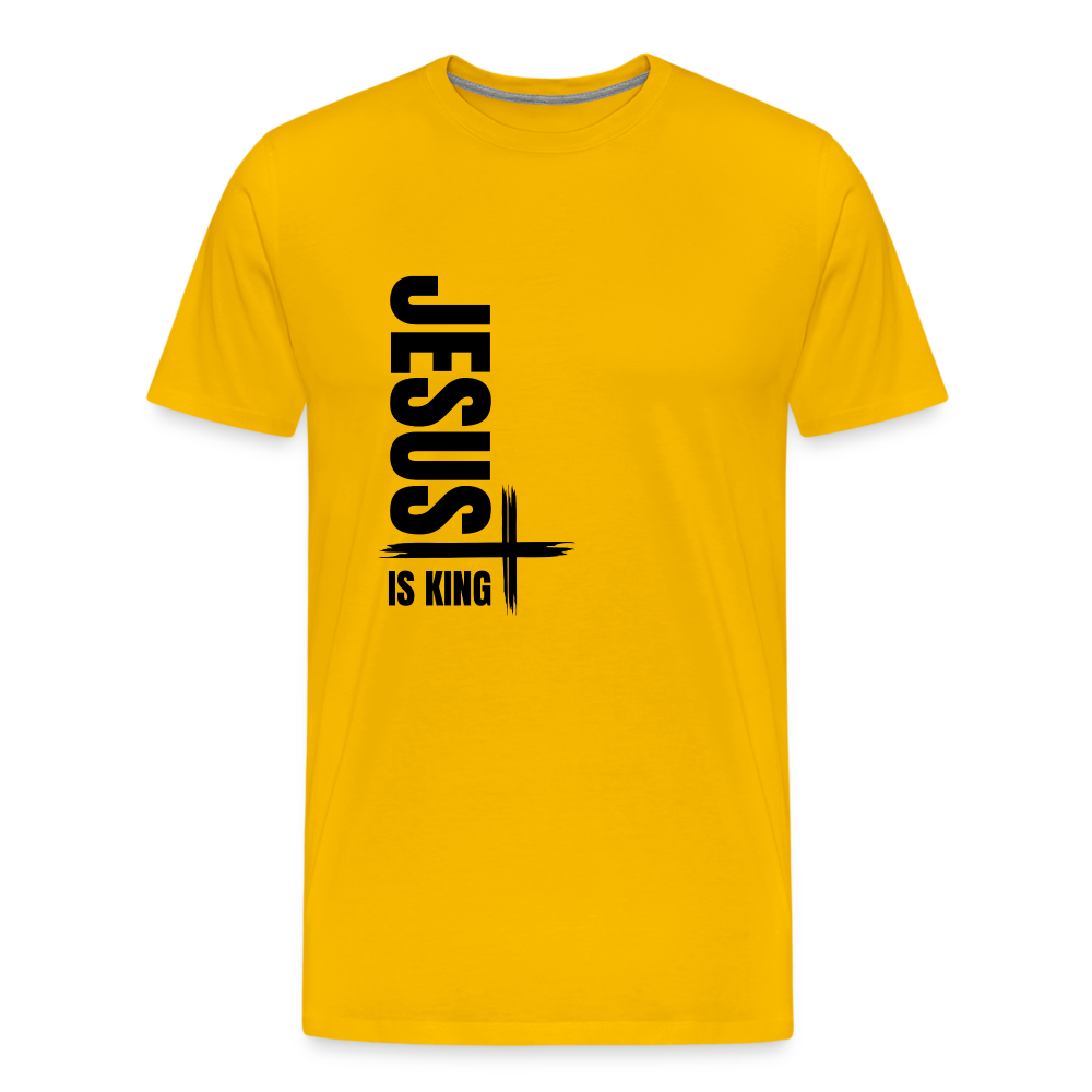Jesus is king tee - sun yellow