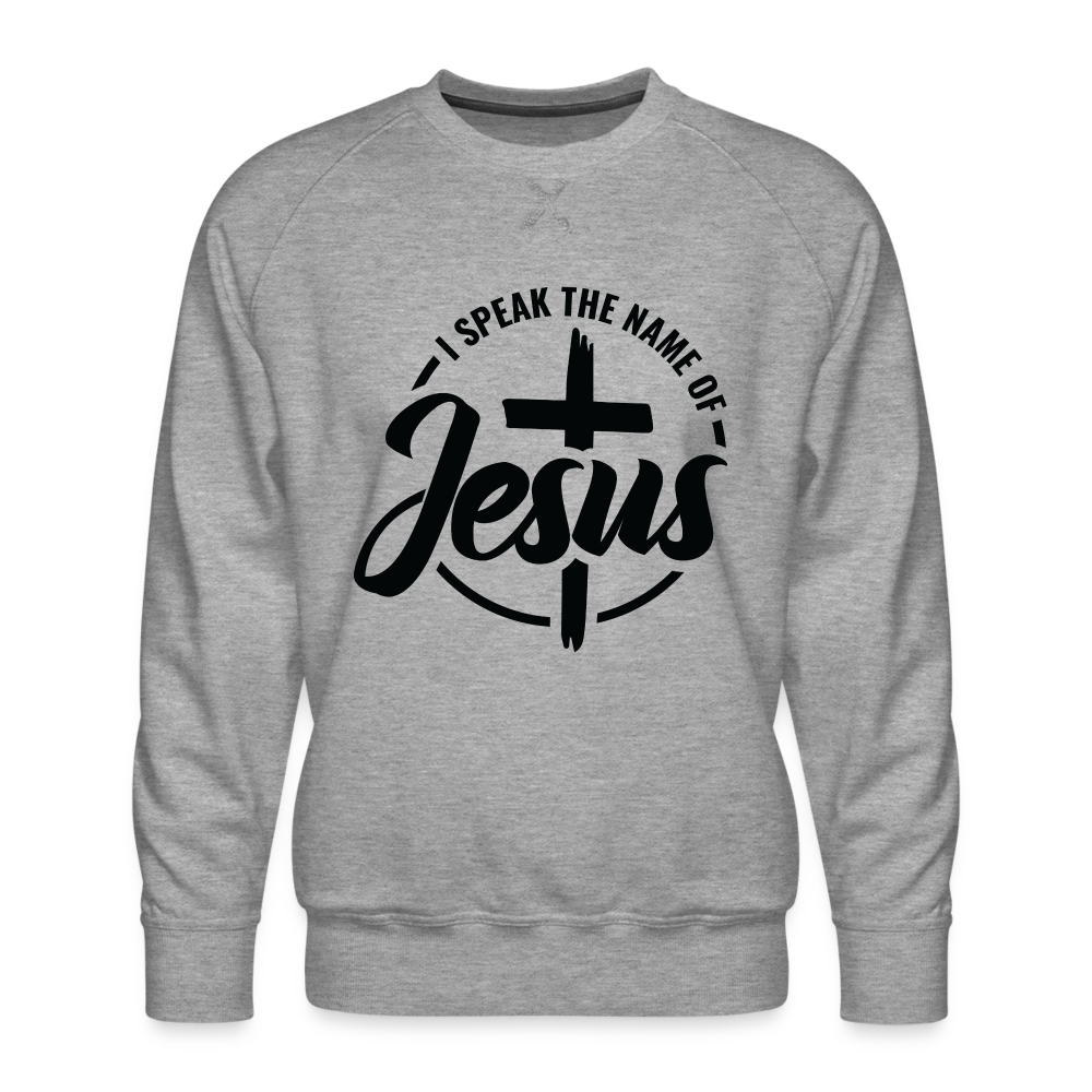 I speak Jesus Sweatshirt - heather grey
