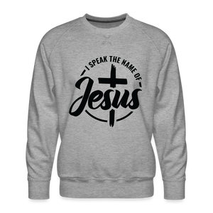 I speak Jesus Sweatshirt - heather grey