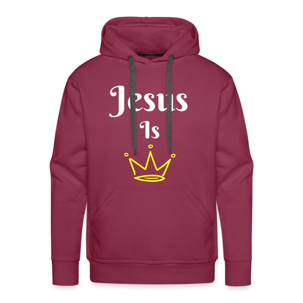 Jesus Is King Hoodie - burgundy