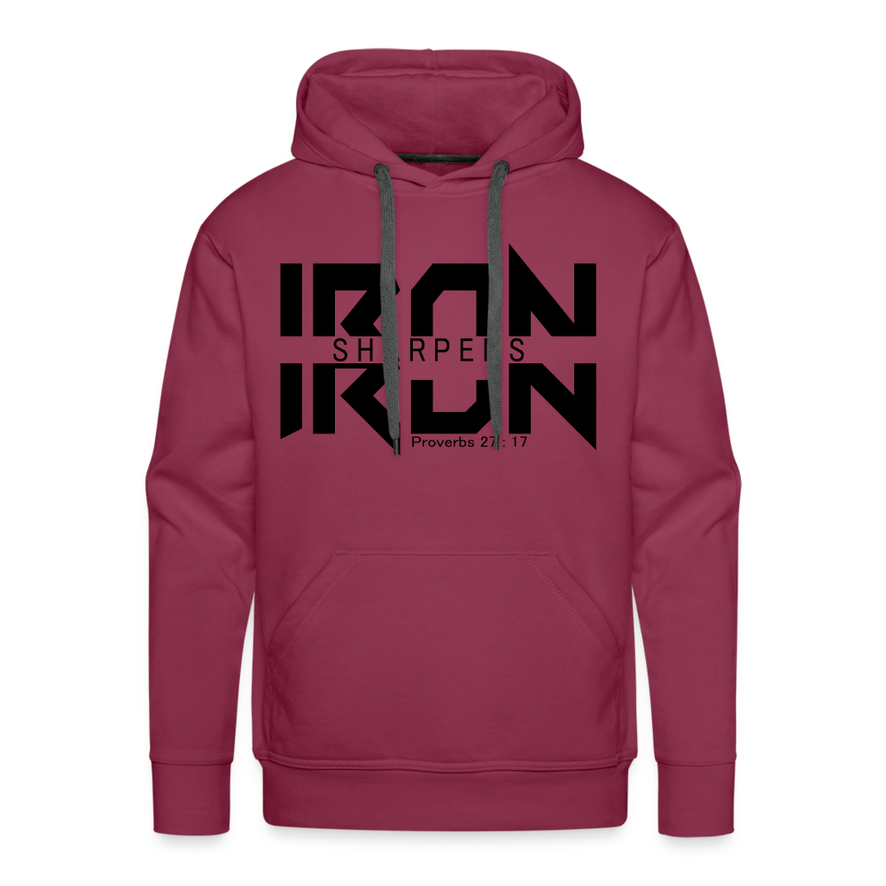 Iron Sharpens Iron Hoodie - burgundy