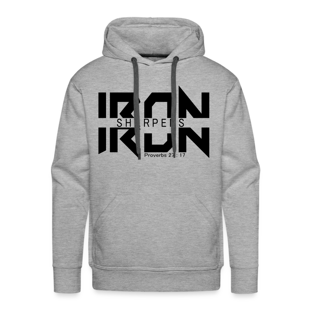 Iron Sharpens Iron Hoodie - heather grey