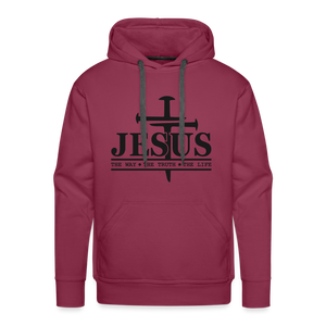 Jesus Hoodie - burgundy