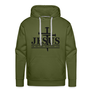 Jesus Hoodie - olive green