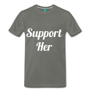 Support Her - asphalt gray