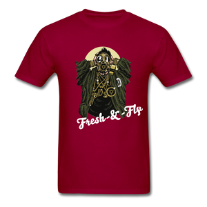 Fresh-&-Fly Tee - dark red