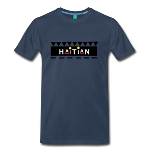 HAITIAN TEE. - navy