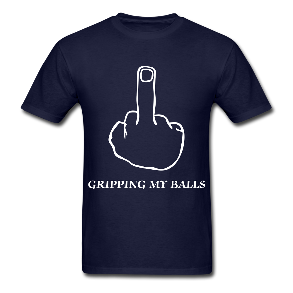 Middle Finger Tee - navy