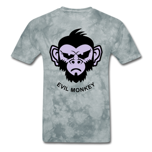 Monkey Tee - grey tie dye