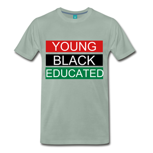 YOUNG BLACK EDUCATED - steel green