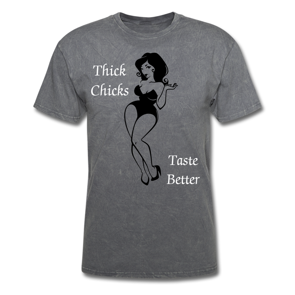 Thick Chicks Tee - mineral charcoal gray