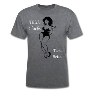Thick Chicks Tee - mineral charcoal gray