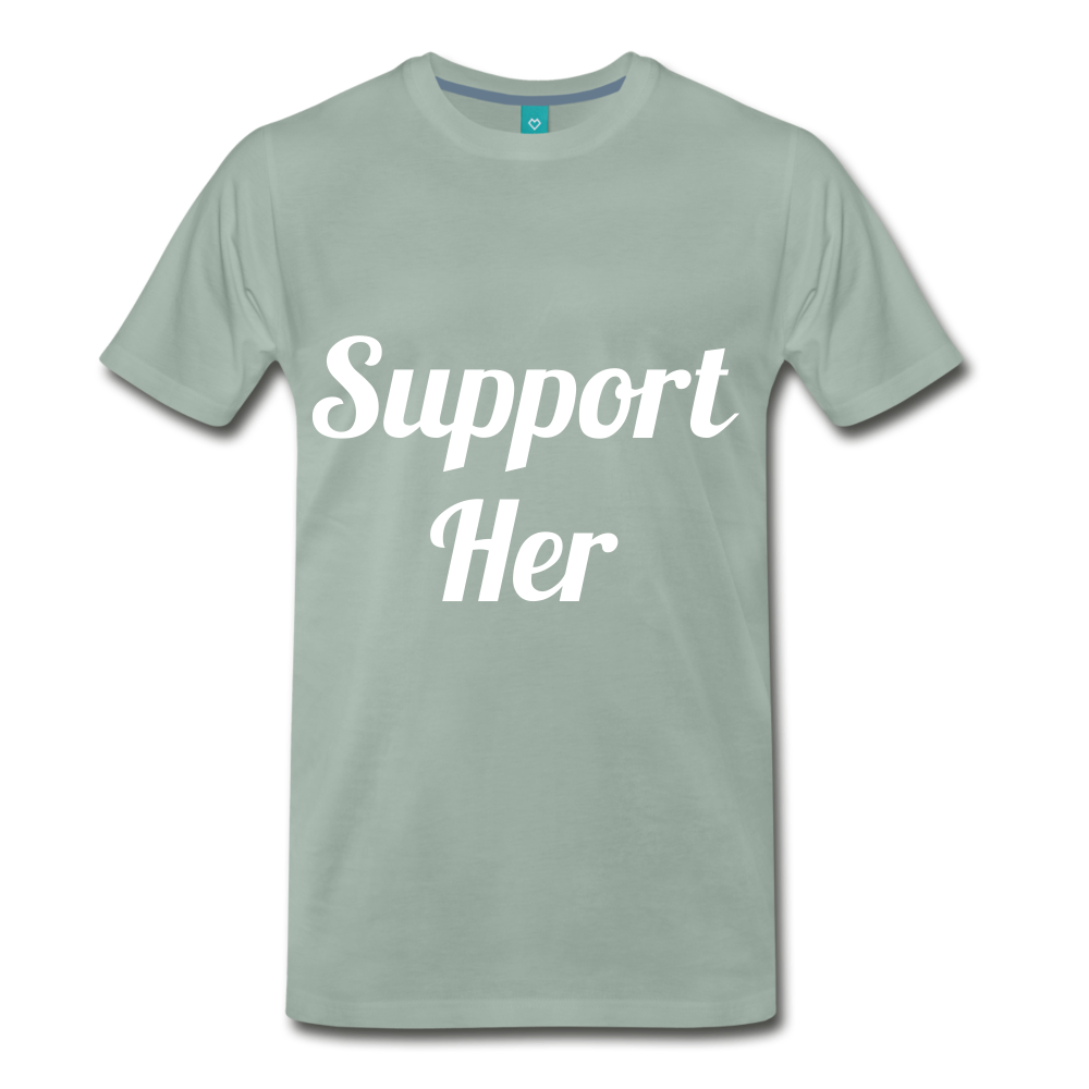Support Her - steel green