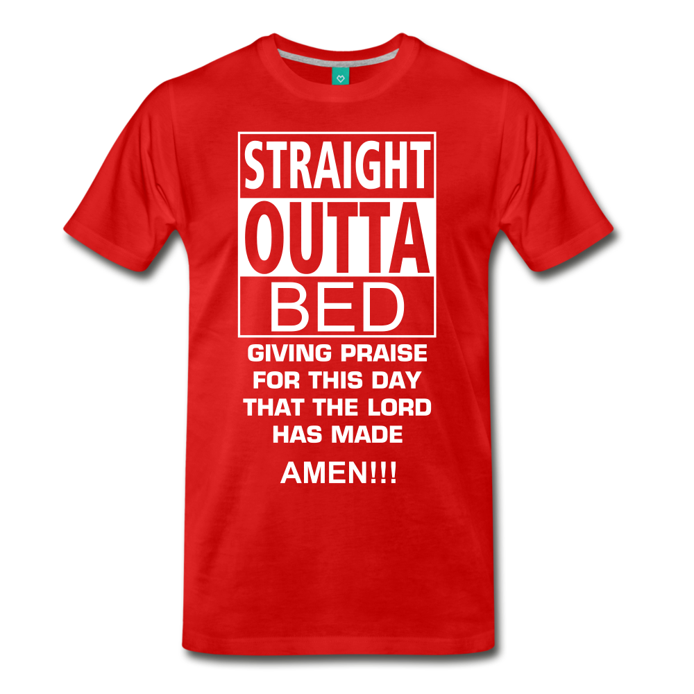 STRAIGHT OUTTA BED - red