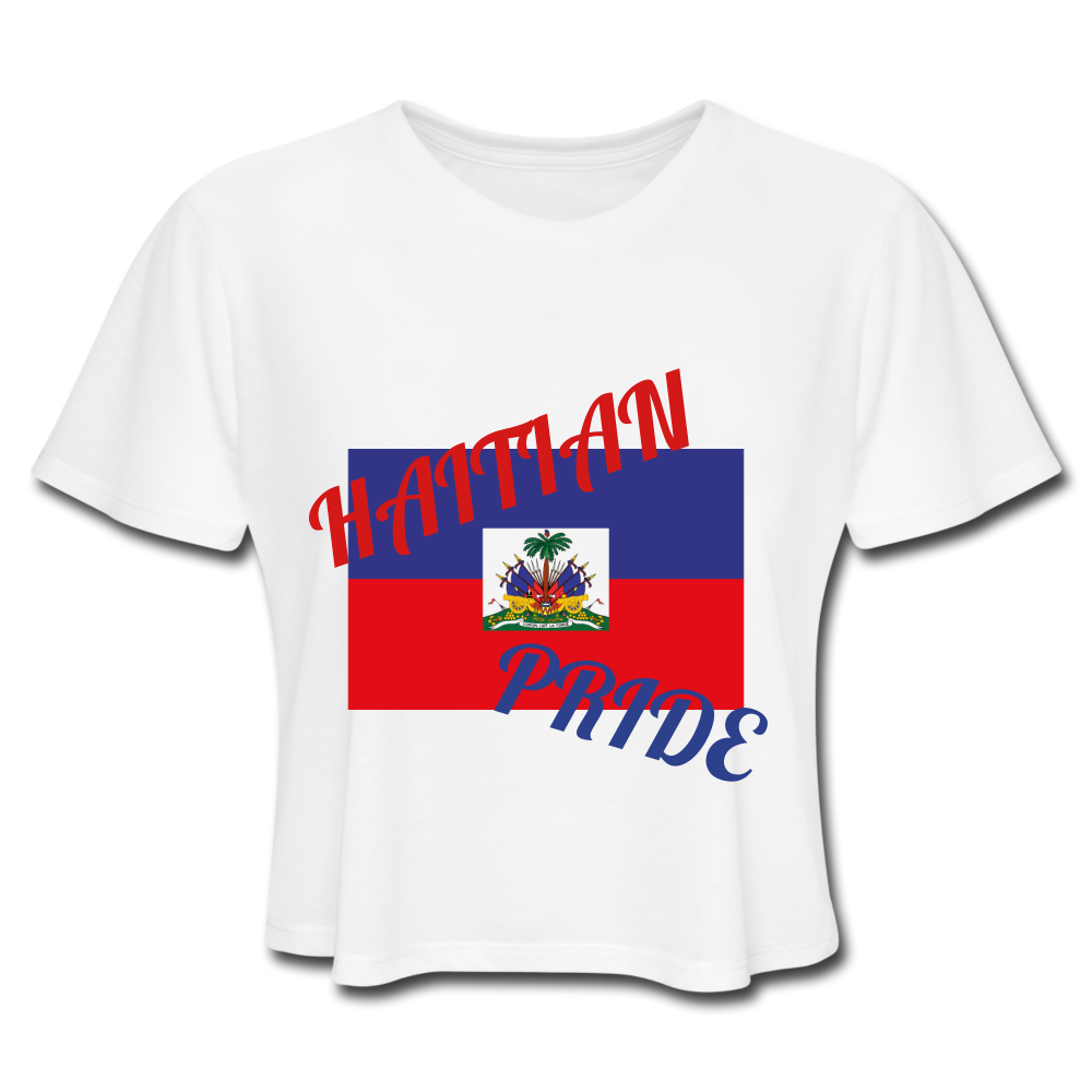 HAITIAN PRIDE CROP - white
