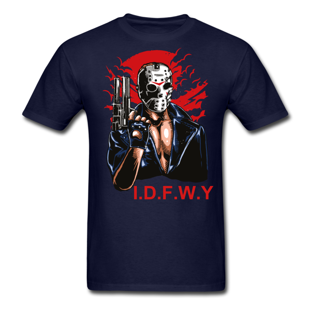 I Don't F With You Tee - navy