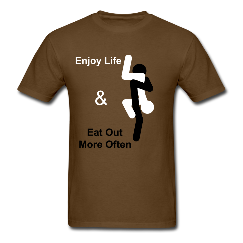 Eat Out Tee - brown