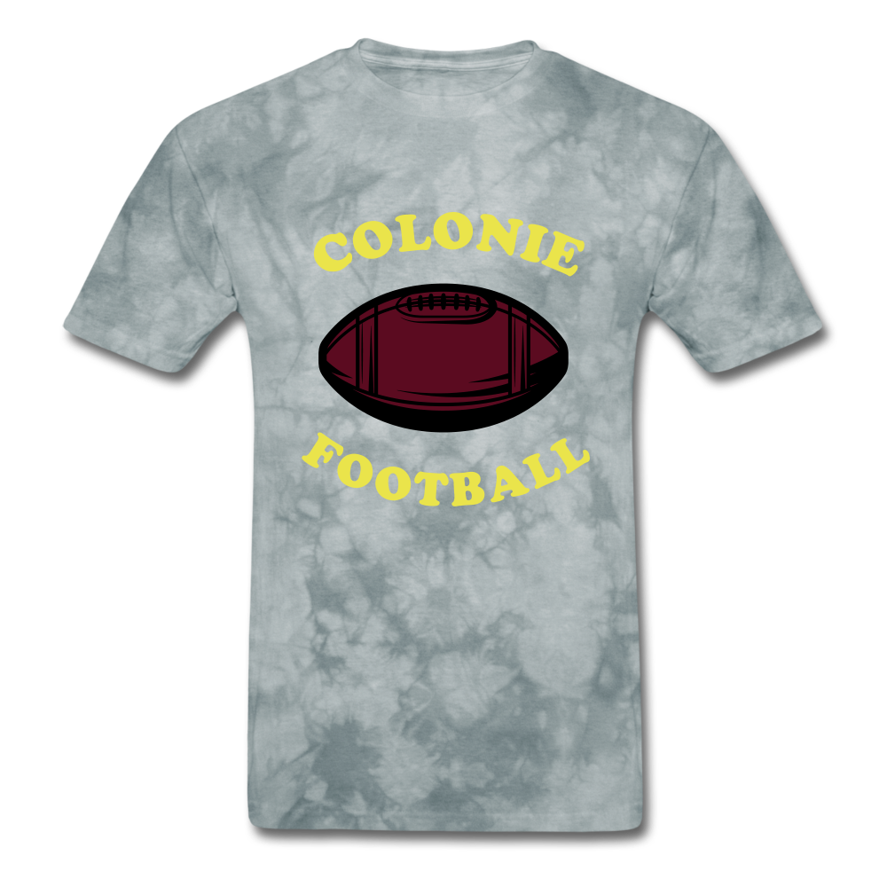 Colonie Football Tee - grey tie dye