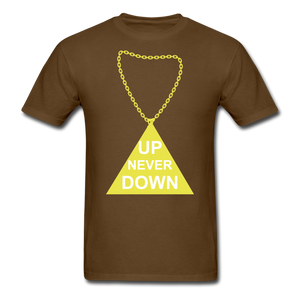 UPT Chain Tee. - brown