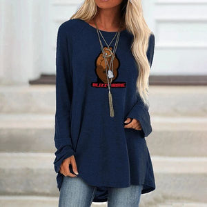Blizzy Home Long Sleeve Loose Fit T-shirt