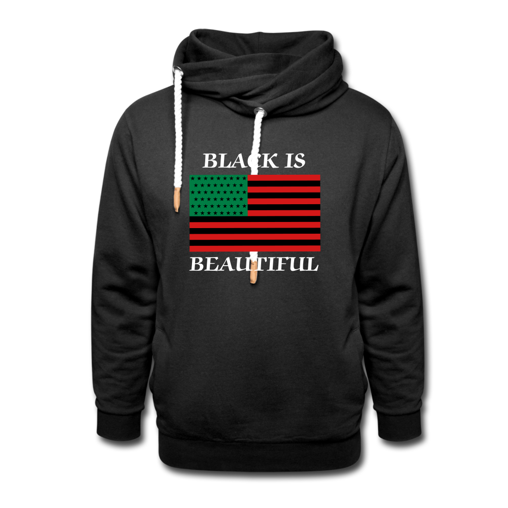 Black American Flag Hoodie - black