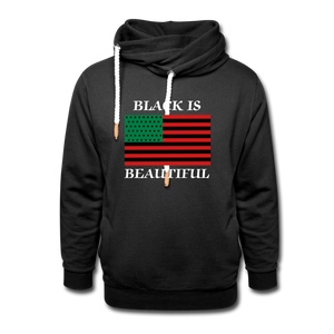 Black American Flag Hoodie - black